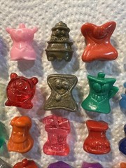 Vintage Gogo’s Crazy Bones Huge Mixed Lot Figures Gogo Toys Go Go Rare Glitter