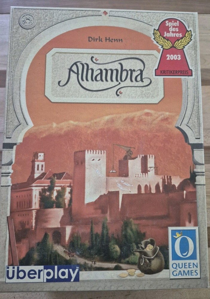 Dirk Henn Alhambra Board Game Queen Games Germany 2003 Complete Excellent