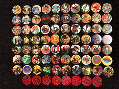 COMPLETE SET 1995 SPAWN pogs CANADA GAMES 1-70 foil pogs + Slammers 1-8 Rare!