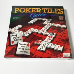 Master Pieces Poker Tiles Game 2-4 Players Ages 12 and UP New