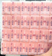 PARIS PINK Acrylic American Mahjong Tiles Set 160 Pcs US Seller Fast Ship NEW