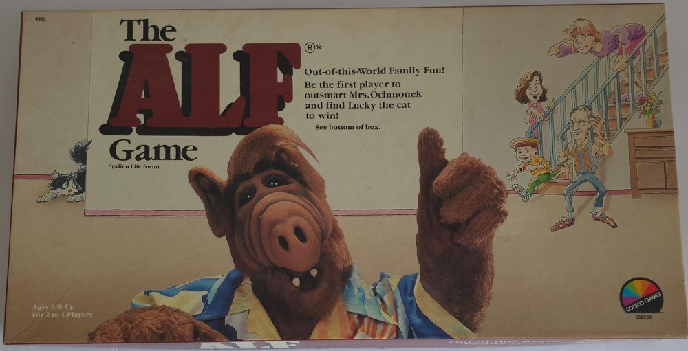Vintage 1987 ALF Board Game Complete Coleco TV Show Family Game Nice Box