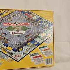 Simpsons Monopoly Board Game 2001 USAopoly Parker Brothers Incomplete 3 Pieces