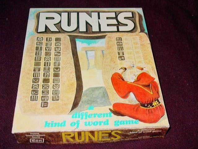 Eon Products 1981 – RUNES – A Different Kind of Word Game (Very Good Condition)