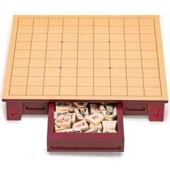 Shogi Japanese Chess Game Set – Wooden Board with Drawers and Traditional Kom…