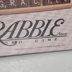 Scrabble Crossword Game Deluxe Edition Turntable 4034 1989 Milton Bradley Sealed
