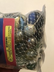 Champion Marbles 75 Marbles 3 Shooters Game (C 1996) Various Colors V4D23