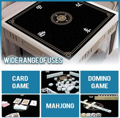 Mahjong Mat, Non-Slip Noise Reducing Game Mat, 31.5 Inch Mahjong Table Mat,Mahjo