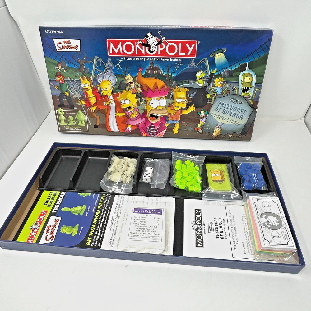 2005 Treehouse Of Horror Monopoly 100% Complete board Game the Simpsons rare