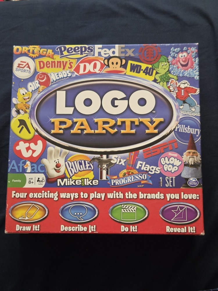 Spin Master Games Logo Party Board Game- Complete