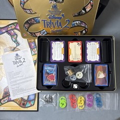 Disney Board Game Lot: The Wonderful World of Disney Trivia 1 + 2. 100% Complete