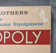 VINTAGE 1961 MONOPOLY GAME PARKER BROTHERS USA REAL ESTATE TRADING COMPLETE