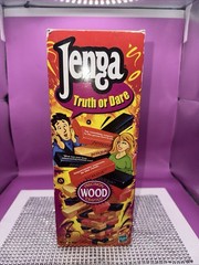 Jenga Truth or Dare Adult Themed Precision Wood Blocks Game 2000 Milton Bradley