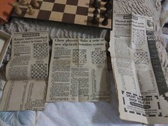 RARE Vtge 1973 Europa Chess Pacific Game with RARE Chess Book & Ephemera