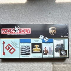 USAopoly Monopoly UPS First Edition Board Game Complete Game Ages 8+ 2+ Players