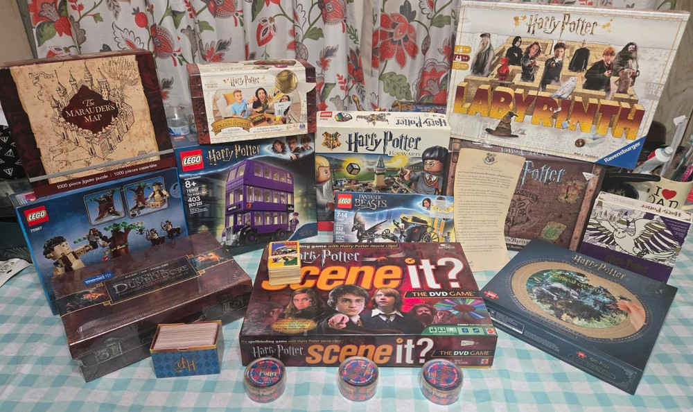 Harry potter board games and parts lot Used with 6 Unopened