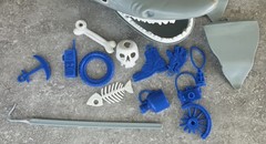 Vtg 1975 Ideal Universal Pictures Game of Jaws Shark Game 95% Complete FREEUSHIP