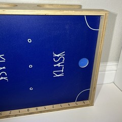 Klask Magnetic Board Game Wooden Skill Game Tabletop Party Game Blue With Box