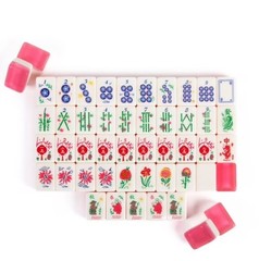 Maison Lude Cirquejong Mahjong Tiles 160 Tiles with Carrying Case Blooming!