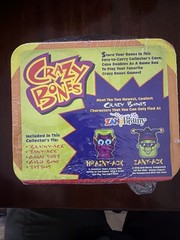 SUPER Rare Sealed Gogos Crazy Bones Zainy Brainy Lunchbox Exclusive Gold READ