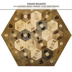Guytrendz Custom Wood Settler – 2-4 Walnut Settlers Of Catan