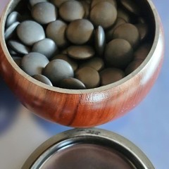 Japanese Go Stones White 181 Black 182 & Go Bowls for IGO Game Vintage Japan