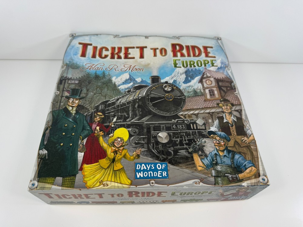 Ticket to Ride Europe Board Game Days of Wonder DO7202 100% Complete