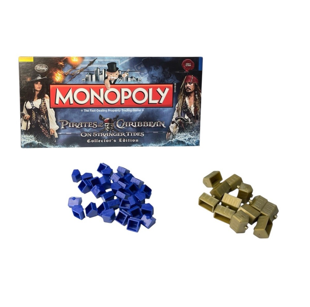 Monopoly 2011 Pirates of The Caribbean Edition Replacement Parts Hotels & Houses