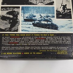 Kriegspiel Military Chess Wargame Avalon Hill 1970 Bookshelf Game 806 Punched
