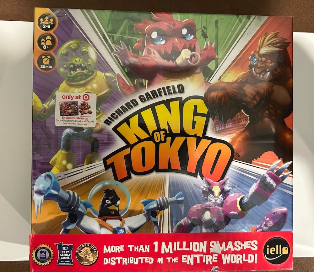 IELLO King of Tokyo Dice Game Target Exclusive Players 8+ Golden Geek Unopened