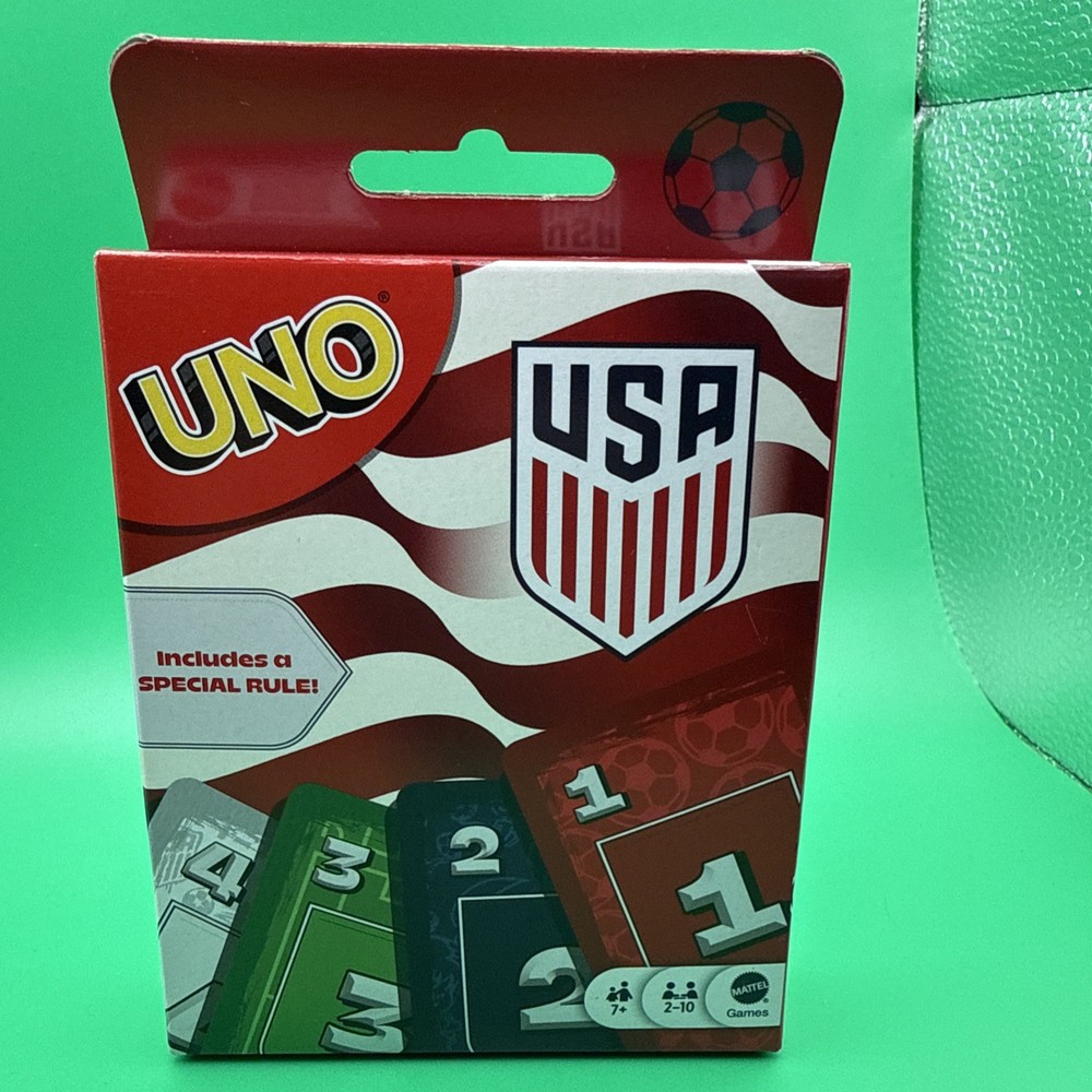 Mattel Games UNO US Men’s National Team Card Game for Kids, Adults & Family with