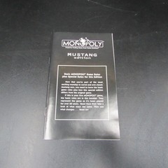 Monopoly Mustang Edition 35th Anniversary 1999 USAopoly Board Game Complete