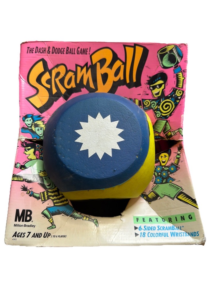 Milton Bradley Scramball 1999 Dodgeball Game Vintage
