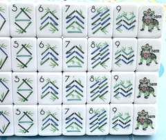 SIERRA 4 Layer Acrylic Mahjong Tiles Full American Set 160 Tiles US SELLER! NEW!