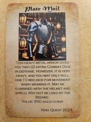 Custom HeroQuest Compatible Equipment Cards (16) – Fan-Made Replacements – New