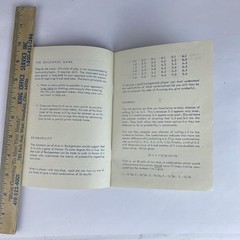 Vintage Backgammon Instruction Manual English French 7.5×5.5 1970s/80s