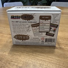 Artsy Fartsy Not Your Parents Drawing Game 4-12 player Open Box Fun Funny Age10+