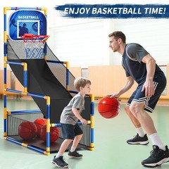 NIPLOOOW Arcade Basketball Game Set for Kids 3-12 Years Old, Kids Basketball …