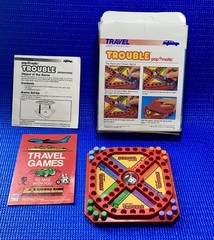1986 Milton Bradley Pop-O-Matic Trouble Travel Game-Complete
