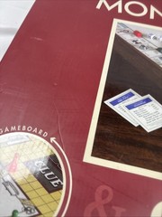 NEW! Monopoly & Clue 2 in 1 Deluxe Wooden Vintage Edition Wood Board Game Set