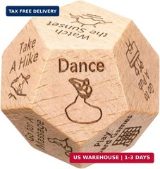 Activity Dice Couple Date Night Dice Ideas Gifts for Men Women Activity Decision