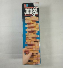 Original Vintage 1986 Jenga Game By Milton Bradley Hasbro Made In USA