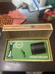 Scrabble Vintage 1964 Crossword Cubes Word Game Set -COMPLETE-