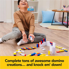 Spin Master Games, Lily Hevesh H5 Domino Creations 100-Piece Neon Dominoes Set,