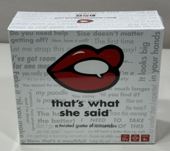 That’s What She Said: A Twisted Game Of Innuendos – Adult Complete New Sealed