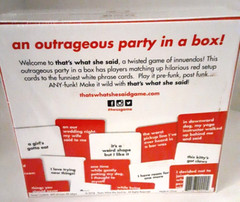 That’s What She Said The Party Game Twisted Innuendos Board Game-New Game Night