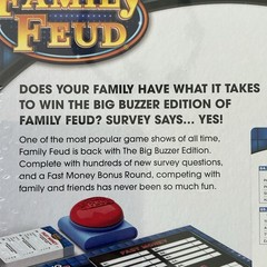 NEW SEALED Family Feud The Big Buzzer Edition Board Game Electronic Buzzer