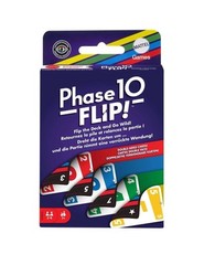 Mattel Games Phase 10 Flip Card Game, Family Card Game with Double-sided Cards,