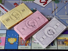 The SIMPSONS MONOPOLY Board Game For Parts or Play 2001