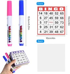 Bingo Paper Game Cards – 1 Card – 100 Books of 5 Sheets
